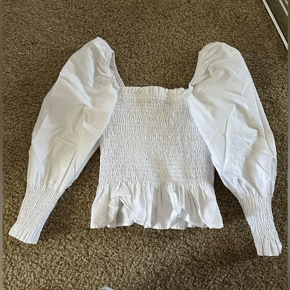 Zara cropped top white